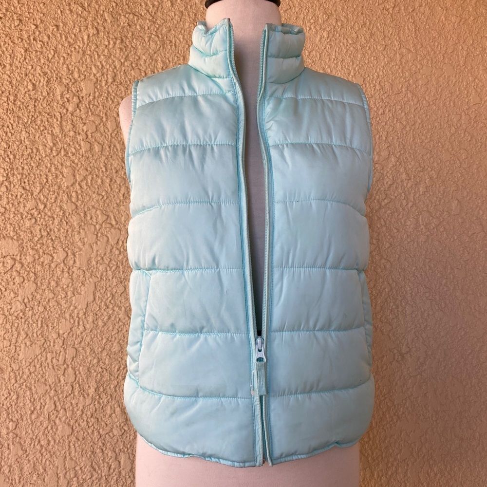 The Children's Place Unisex Outerwear Puffer‎ Vest Light Green Kids XL (14)